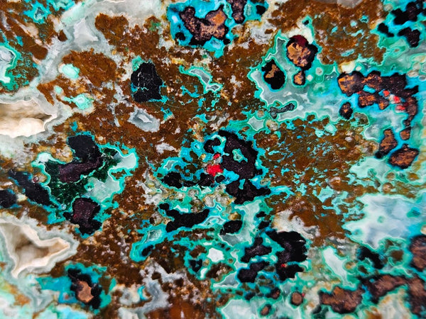 Polished De Grussa copper ore slab CO138