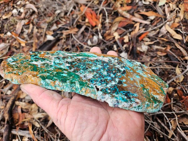 Polished De Grussa copper ore slab CO138