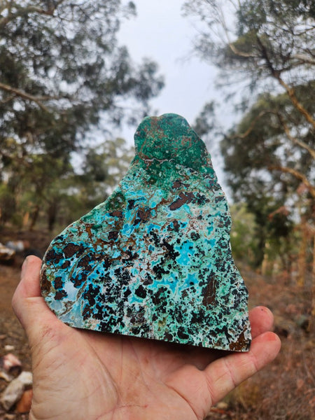 Polished De Grussa copper ore display specimen  CO144