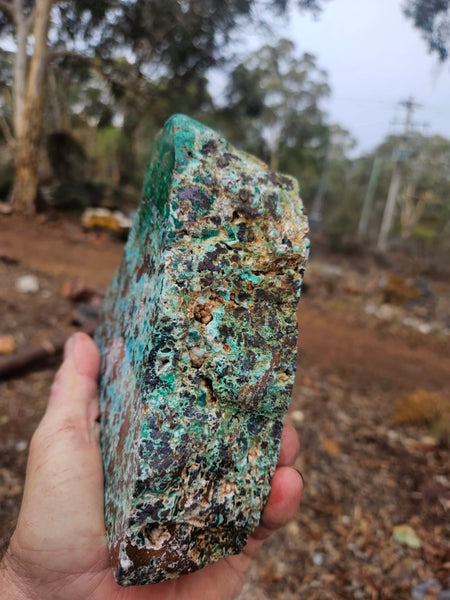 Polished De Grussa copper ore display specimen  CO144
