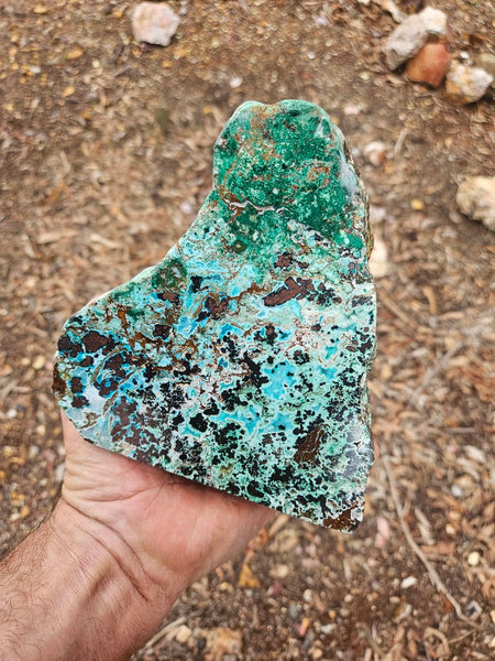 Polished De Grussa copper ore display specimen  CO144