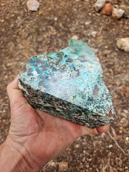 Polished De Grussa copper ore display specimen  CO144