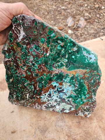 Polished De Grussa copper ore display specimen  CO145