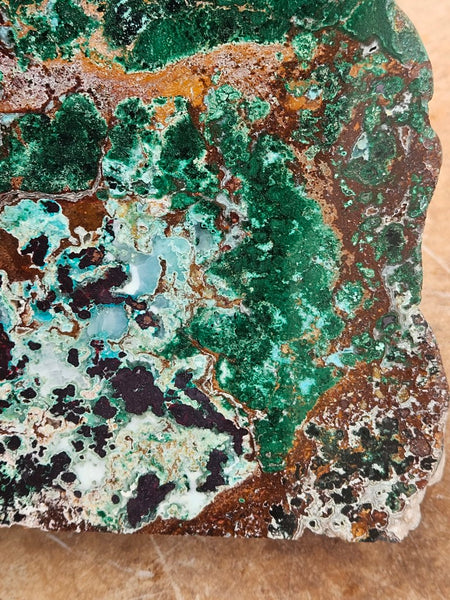 Polished De Grussa copper ore display specimen  CO145