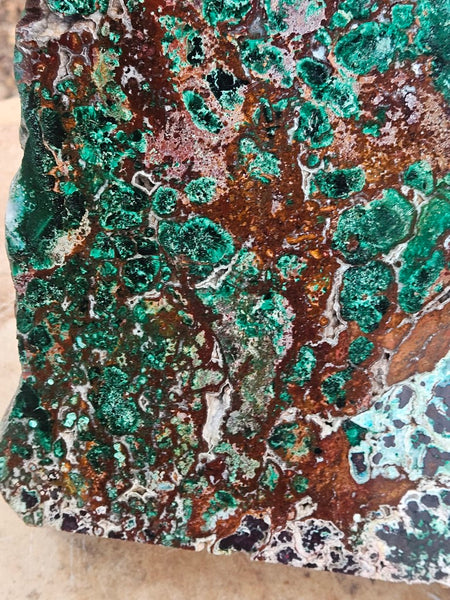 Polished De Grussa copper ore display specimen  CO145