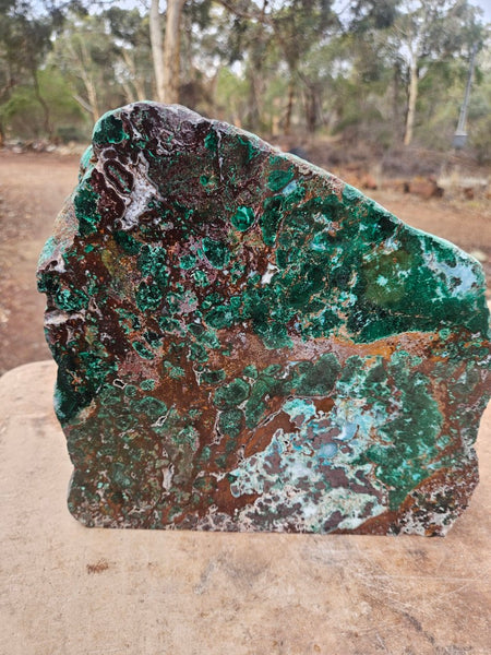 Polished De Grussa copper ore display specimen  CO145