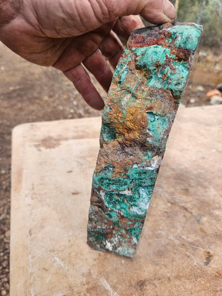Polished De Grussa copper ore display specimen  CO145