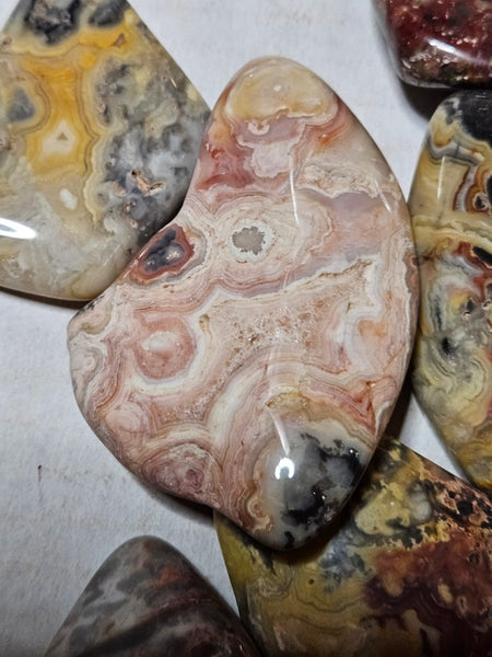 2 kg. Tumble polished Crazy Lace Agate CLT125