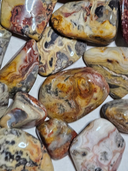 2 kg. Tumble polished Crazy Lace Agate CLT125