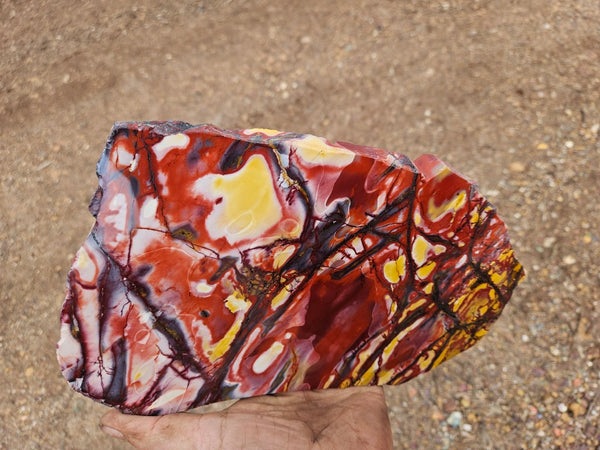 Polished  Mookaite slab MK596