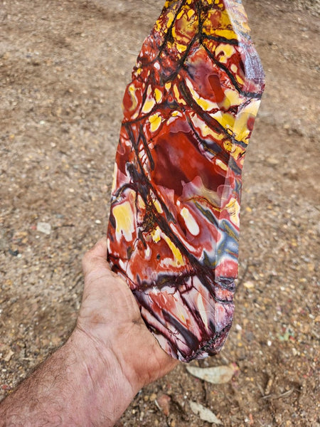 Polished  Mookaite slab MK596