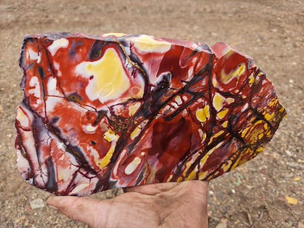 Polished  Mookaite slab MK596