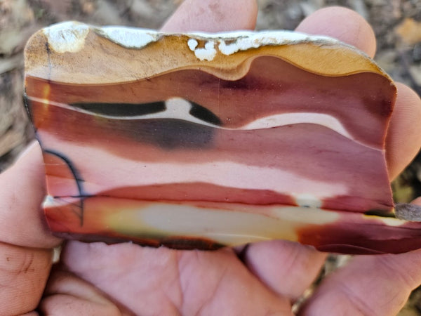 Polished  Mookaite slab MK602