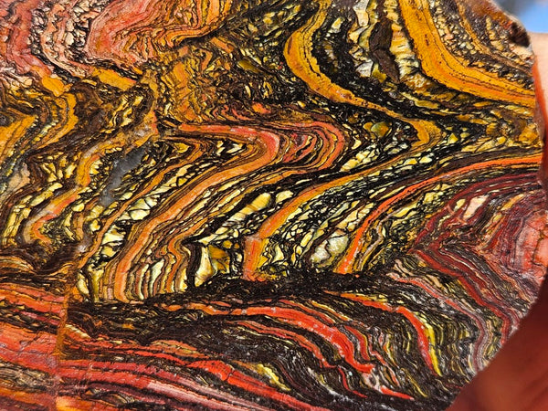 Polished Tiger Iron slab TI414