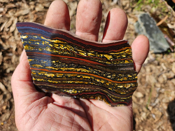 Polished Tiger Iron slab TI415