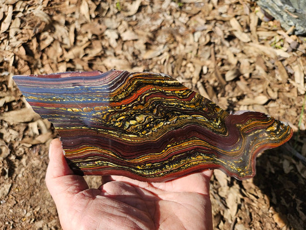 Polished Tiger Iron slab TI416