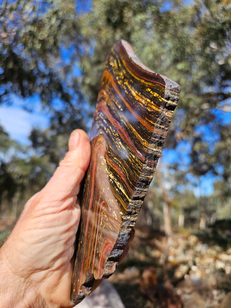 Polished Tiger Iron slab TI417