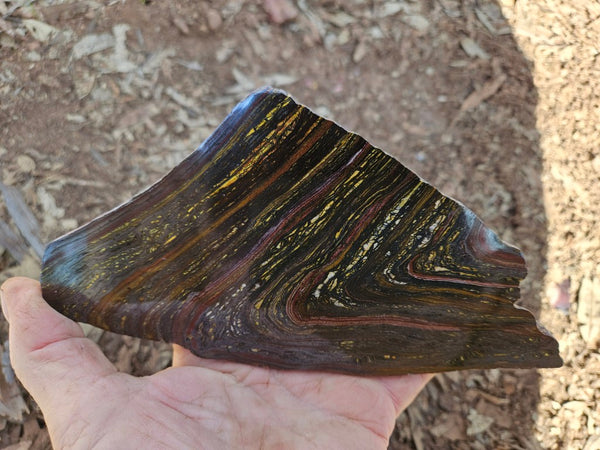 Polished Tiger Iron slab TI417