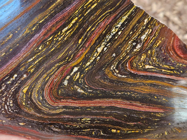 Polished Tiger Iron slab TI417