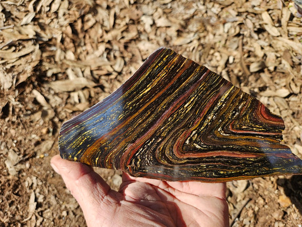 Polished Tiger Iron slab TI417