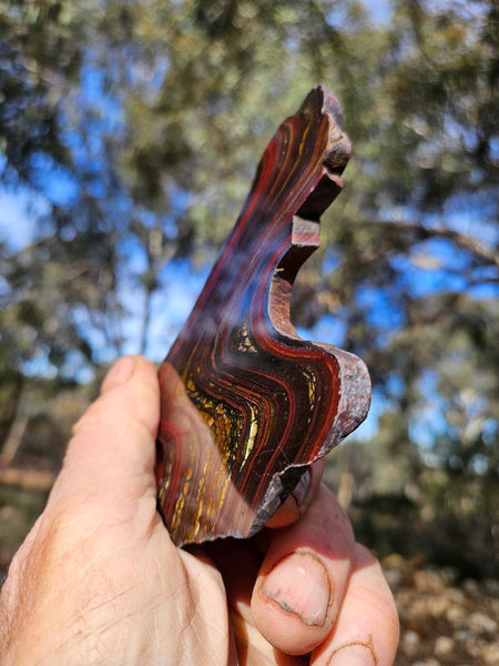 Polished Tiger Iron slab TI418