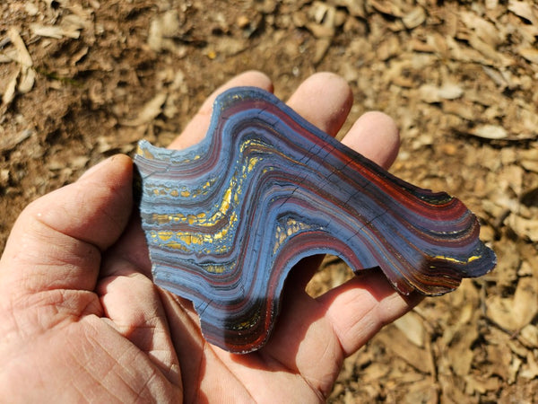 Polished Tiger Iron slab TI418