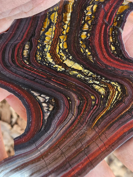 Polished Tiger Iron slab TI418