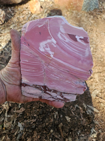 Polished Pink Opal  slab POP215