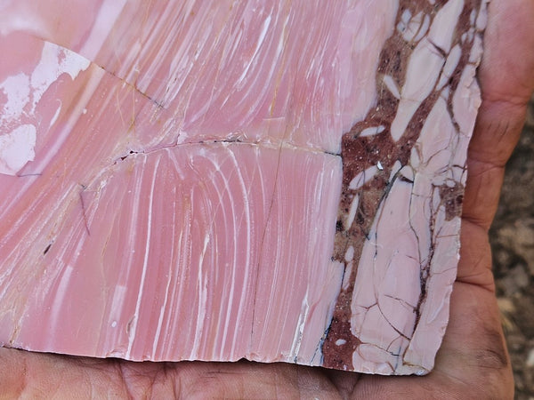 Polished Pink Opal  slab POP215