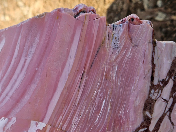 Polished Pink Opal  slab POP215