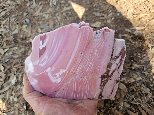 Polished Pink Opal  slab POP215