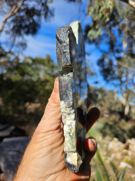 Polished Chrome Chalcedony slab CC170