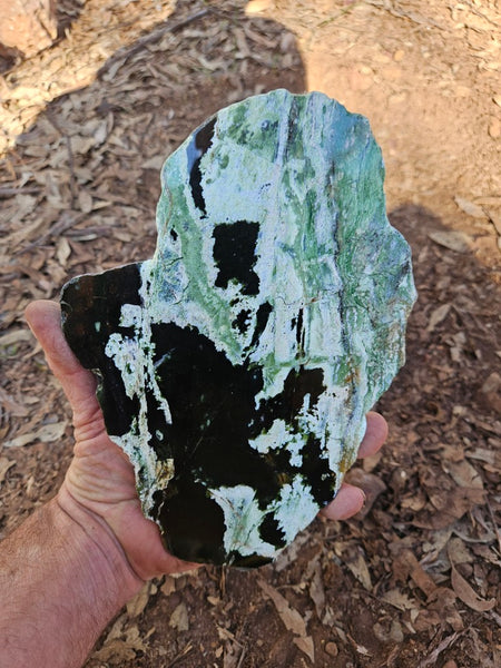 Polished Chrome Chalcedony slab CC170