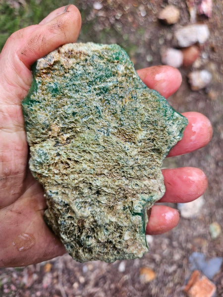 Chrysoprase rough.  CHR 222