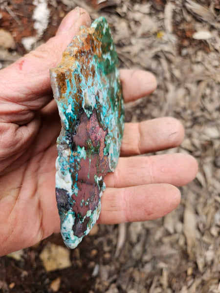 Polished De Grussa copper ore slab CO147