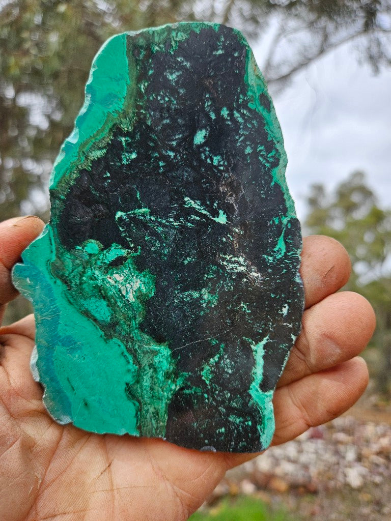 Polished De Grussa copper ore slab CO146