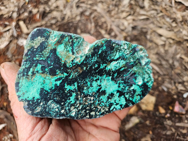 Polished De Grussa copper ore .  CO149