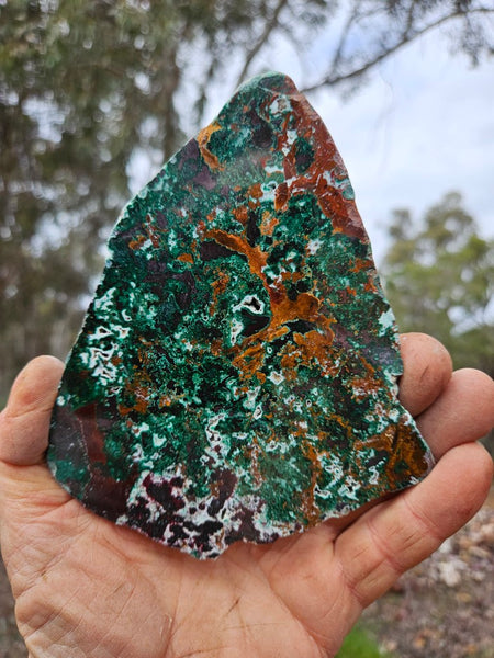 Polished De Grussa copper ore slab CO148