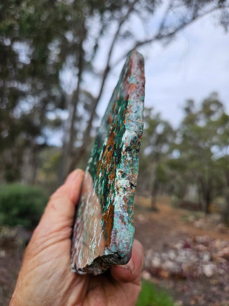 Polished De Grussa copper ore slab CO148
