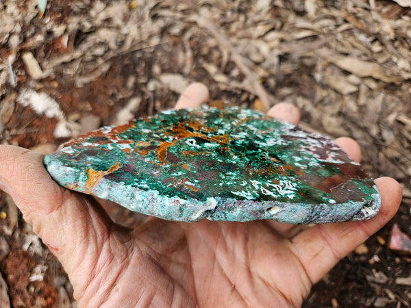 Polished De Grussa copper ore slab CO148