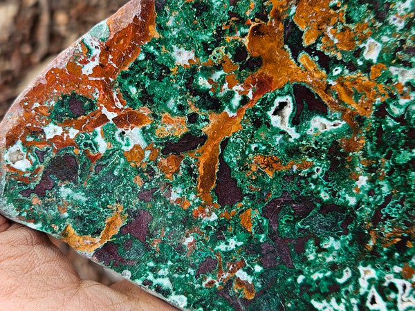Polished De Grussa copper ore slab CO148