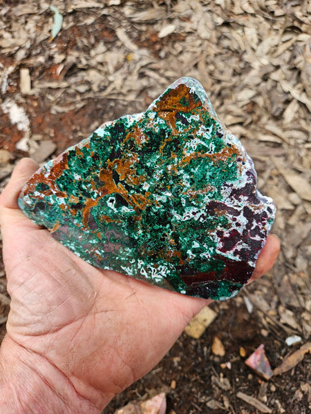 Polished De Grussa copper ore slab CO148