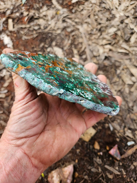 Polished De Grussa copper ore slab CO148