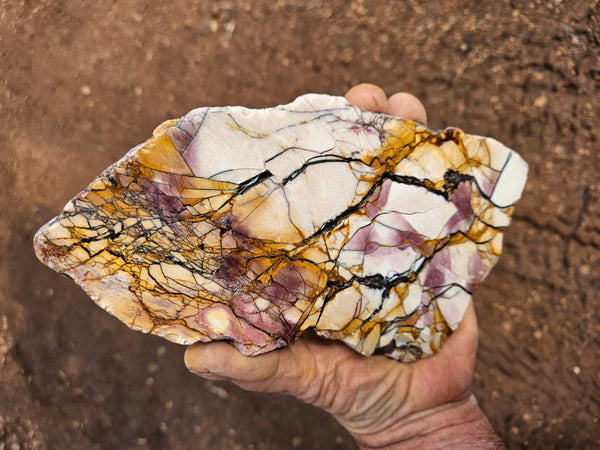 Polished Brecciated Mookaite slab BM344