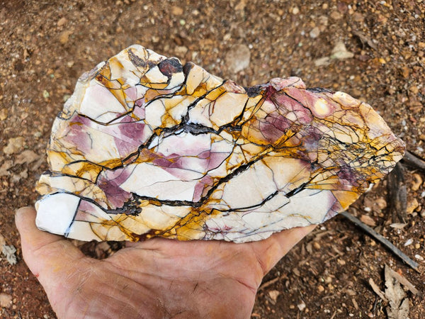 Polished Brecciated Mookaite slab BM344