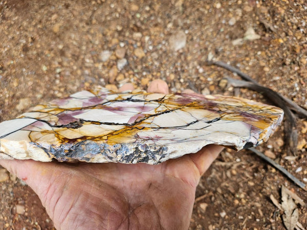 Polished Brecciated Mookaite slab BM344