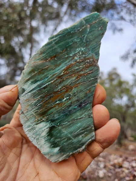 Polished Prase slab PS272