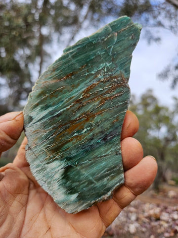 Polished Prase slab PS272