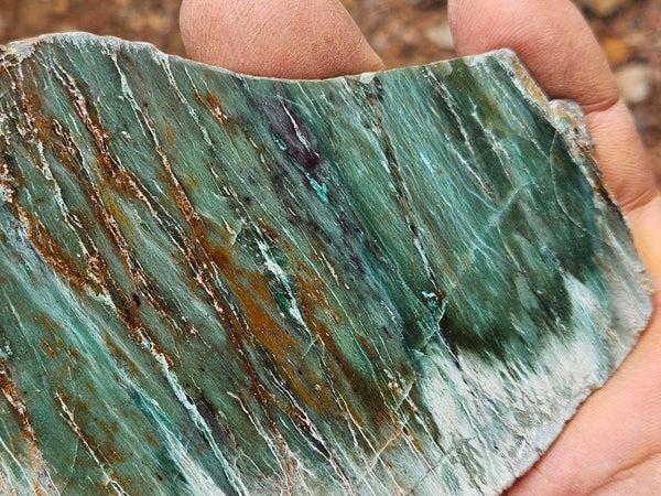 Polished Prase slab PS272