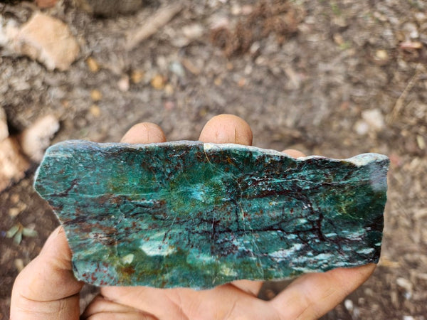Polished Prase slab PS273